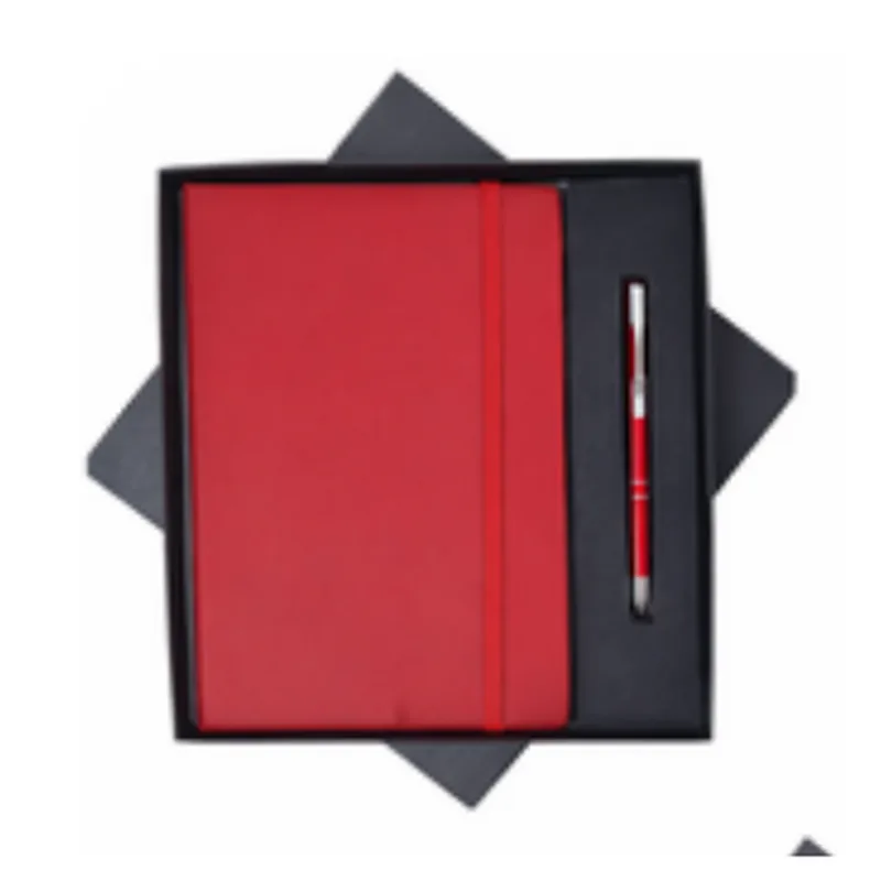 Ball Pen & 160-page Hardbound Color Black Blue Red, code DP01, 2 in 1 corporate gift set