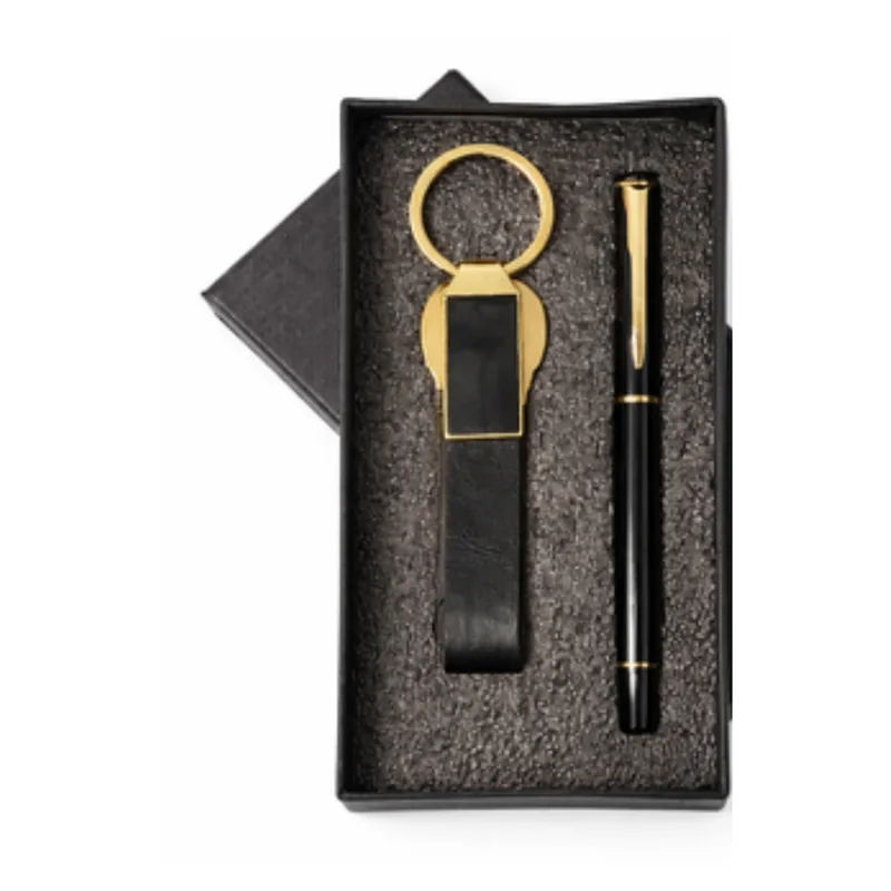 Roller Pen & Belt Keychain, code HPK03, 2 in 1 corporate gift set