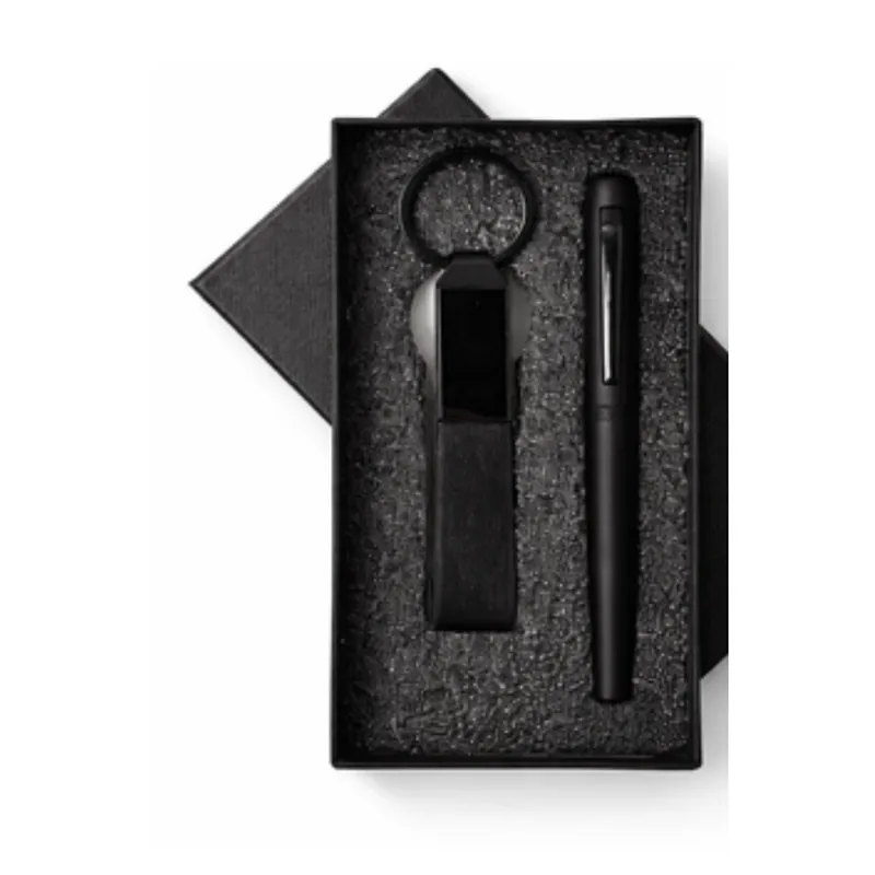 Magnetic Cap Roller Pen Belt Keychain, code HPK07, 2 in 1 corporate gift set