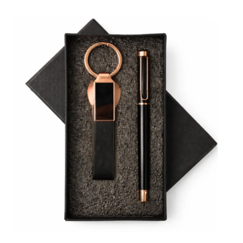 Roller Pen & Belt Keychain, code HPK08, 2 in 1 corporate gift set
