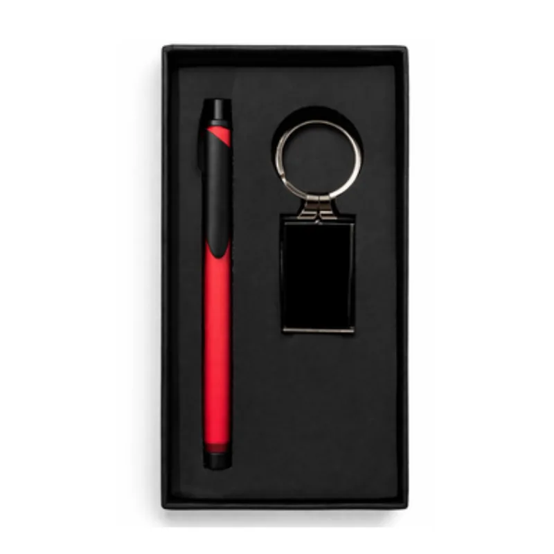 Ball Pen & Metal Keychain, code PK010, 2 in 1 corporate gift set