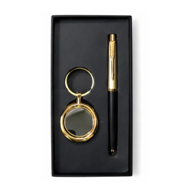 Ball Pen & Rotating Keychain, code PK02, 2 in 1 corporate gift set