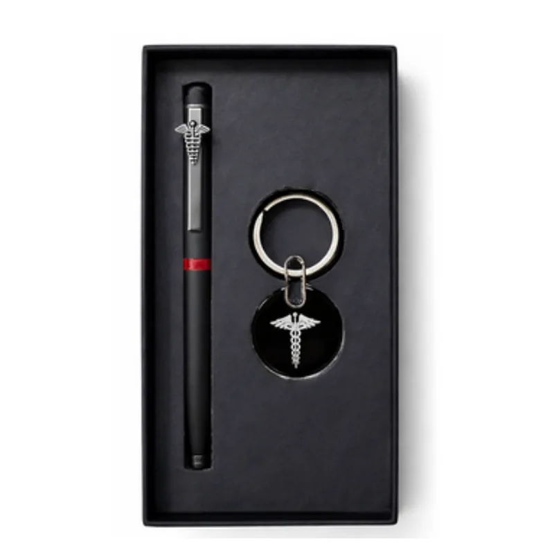 Ball Pen & Metal Keychain, code PK13, 2 in 1 corporate gift set