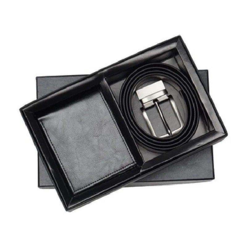 PU Leather Wallet & Belt, code WB01, 2 in 1 corporate gift set